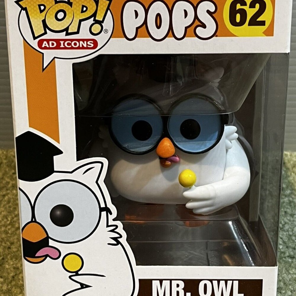 FUNKO POP #63 “Mr. Owl” Exclusive Figure Tootsie Roll Ad Icons Mib! 2019 Figure